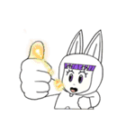 Pretty Bunny Super Q Family（個別スタンプ：8）