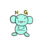 変なさると時々うさぎ（個別スタンプ：5）