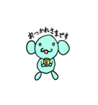 変なさると時々うさぎ（個別スタンプ：15）