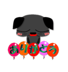 黒パグのハグさん。2（個別スタンプ：6）