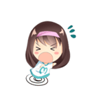 Momo Cute Expression（個別スタンプ：1）