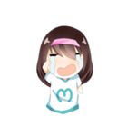 Momo Cute Expression（個別スタンプ：8）