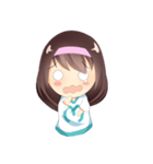 Momo Cute Expression（個別スタンプ：9）