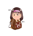 Momo Cute Expression（個別スタンプ：24）