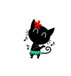 Black Cat Animated 2（個別スタンプ：22）