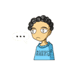 The story of a curly-hair girl（個別スタンプ：2）
