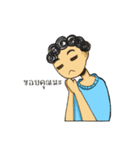 The story of a curly-hair girl（個別スタンプ：14）