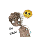 The story of a curly-hair girl（個別スタンプ：30）
