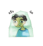 The story of a curly-hair girl（個別スタンプ：31）