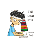 The story of a curly-hair girl（個別スタンプ：36）