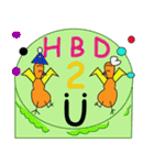 Ha Ha the funny chickens 1（個別スタンプ：19）