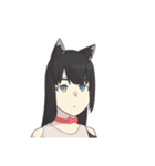 cat girl ameio（個別スタンプ：35）