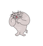 小顔猫（個別スタンプ：7）