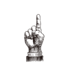 HAND - Gesture（個別スタンプ：2）
