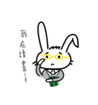 Rabbit and cat friend（個別スタンプ：5）