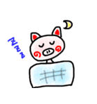 お茶目な子ブタちゃん（個別スタンプ：3）