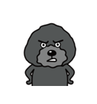 黒犬の日常生活（個別スタンプ：4）