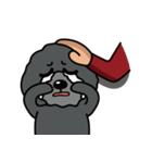 黒犬の日常生活（個別スタンプ：25）