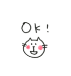 まあるいほっぺのにゃんこ（個別スタンプ：3）