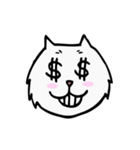 C C cat (face)（個別スタンプ：32）