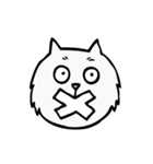 C C cat (face)（個別スタンプ：35）