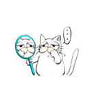 老け猫さん（個別スタンプ：1）