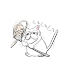 老け猫さん（個別スタンプ：17）