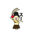 ちびタヒチアンダンサーず（個別スタンプ：6）