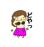 ちびタヒチアンダンサーず（個別スタンプ：18）