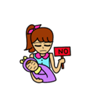 mommy fighting（個別スタンプ：23）