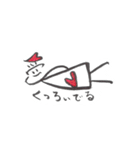恋くん、愛ちゃんの日常と筆文字（個別スタンプ：19）
