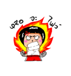 Kala Red shorts Thai Boxer（個別スタンプ：3）