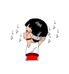 Kala Red shorts Thai Boxer（個別スタンプ：10）