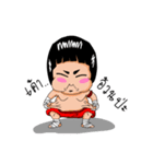 Kala Red shorts Thai Boxer（個別スタンプ：35）
