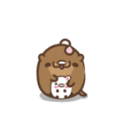 ゆゆ カワウソ 01（個別スタンプ：35）