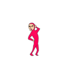 ピンクタイツ男（個別スタンプ：4）