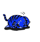 青い虎のスタンプ（個別スタンプ：22）