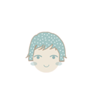Poca: Polkadot-head Girl（個別スタンプ：1）