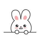 Qie Be rabbit（個別スタンプ：4）