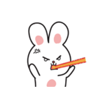 Qie Be rabbit（個別スタンプ：16）
