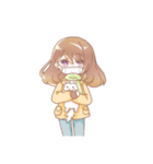 Cute Aquarius girl（個別スタンプ：14）
