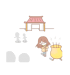 Cute Aquarius girl（個別スタンプ：16）