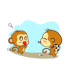 Always Having Fun Monkeys（個別スタンプ：4）