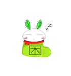Snow socks rabbit（個別スタンプ：1）