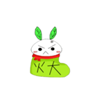 Snow socks rabbit（個別スタンプ：4）