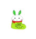 Snow socks rabbit（個別スタンプ：8）