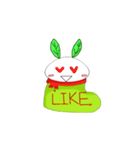 Snow socks rabbit（個別スタンプ：9）