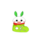 Snow socks rabbit（個別スタンプ：11）
