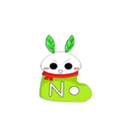 Snow socks rabbit（個別スタンプ：12）