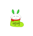 Snow socks rabbit（個別スタンプ：15）